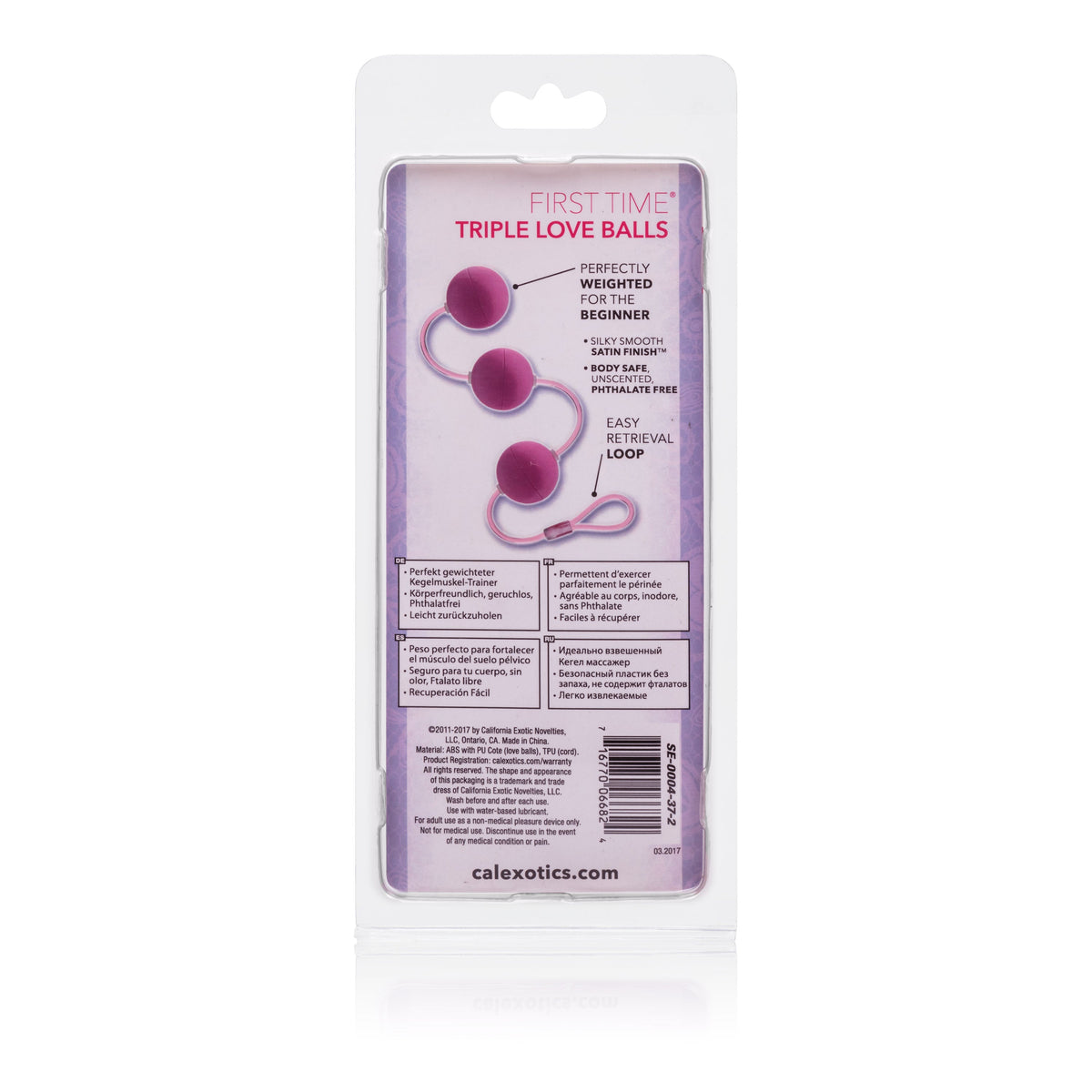 First Time Love Balls Triple Lover Pink Kegel Balls Set 1.25 Inch Each with Retrieval Loop > Sex Toys For Ladies > Kegel Exercise - Tophatter Daily Deals