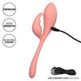 Elle Liquid Silicone Bunny Vibrator in Soft Pink with 10 Vibration Functions and Flexible Body > Vibrators > Ladies > Rabbit - Tophatter Daily Deals