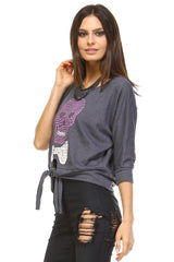 Women's Front Tie Sweater Sweater - Tophatter Daily Deals