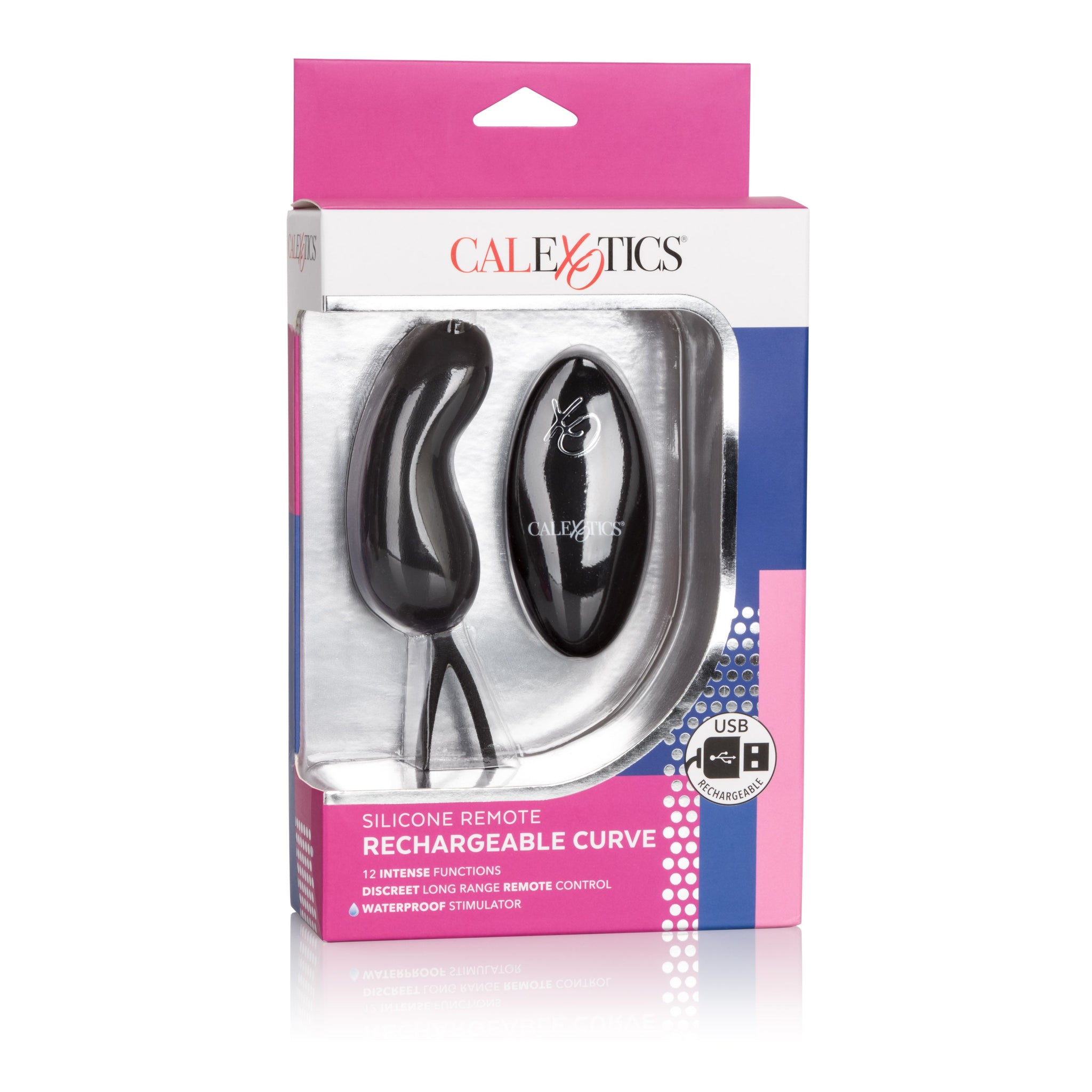 Silicone Remote Curve Mini Massager Black with 12 Vibration Modes and Waterproof Design > Vibrators > Mini Vibrators - Tophatter Daily Deals