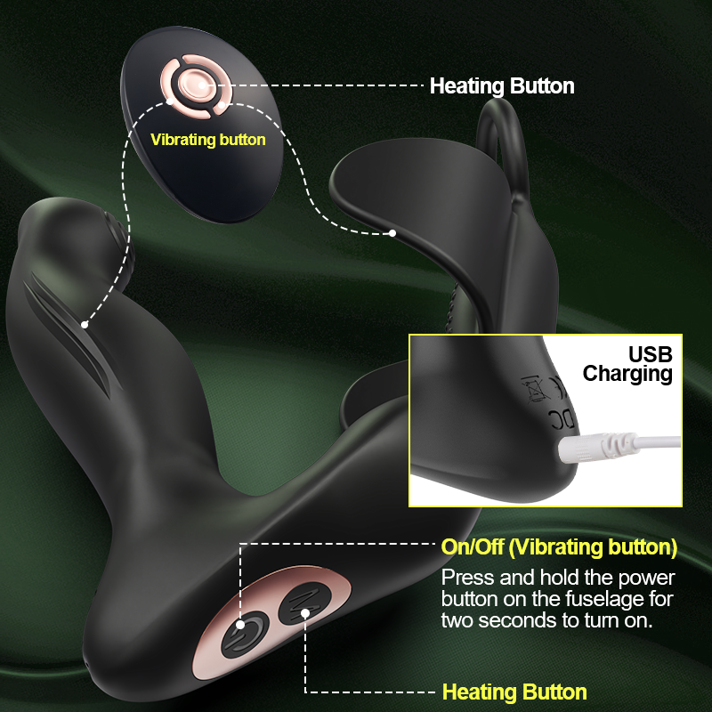 Acmejoy Elysium - Vibrating Heating Prostate Massager Anal Toys - Tophatter Daily Deals