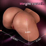 Kalista - Brown Sex Toys for Men Orgasm Life-Sized Pussy Ass Realistic Butt 19.51 Lbs Masturbators - Tophatter Daily Deals