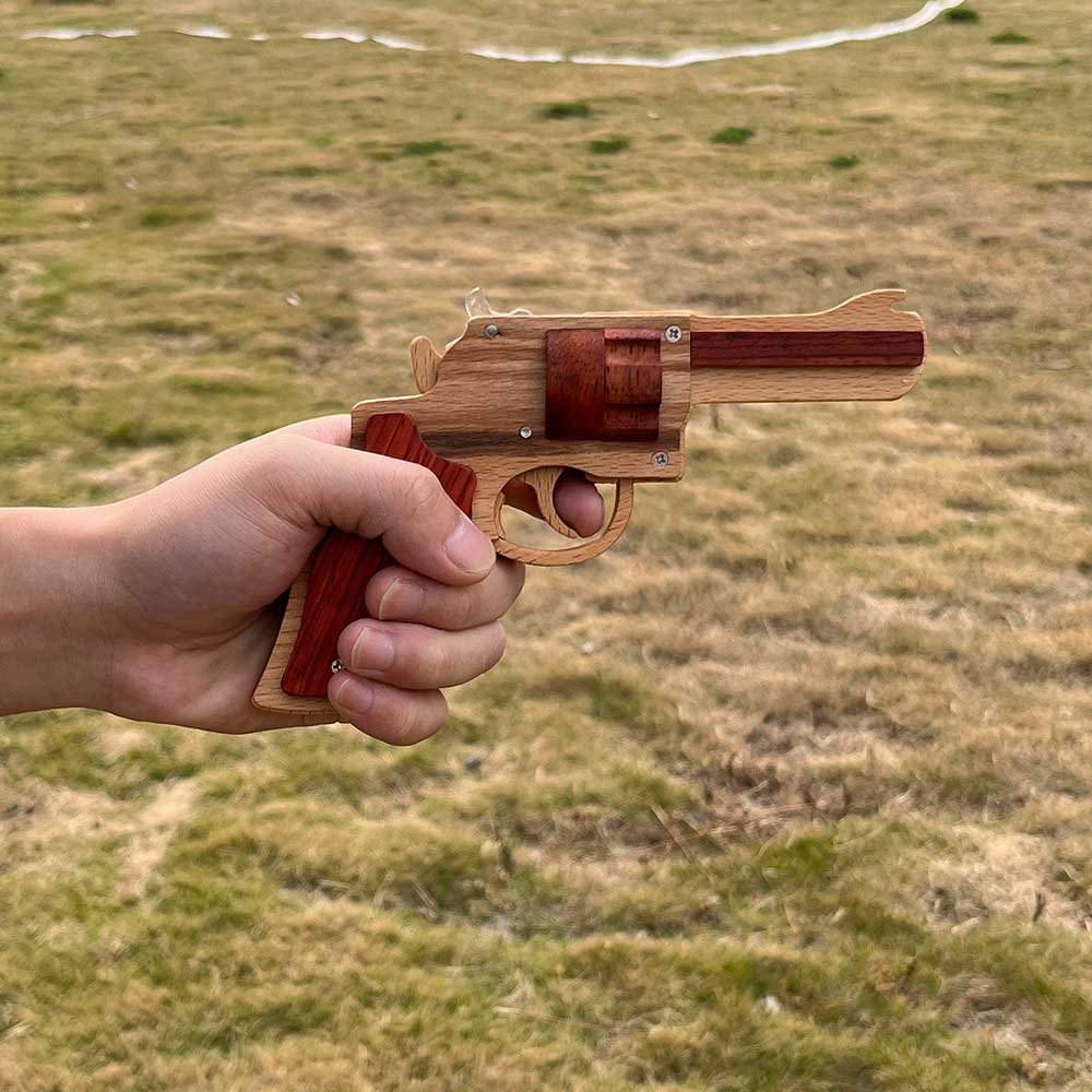 S&W 625 Revolver Rubber Band Gun Wooden Model - Tophatter Daily Deals