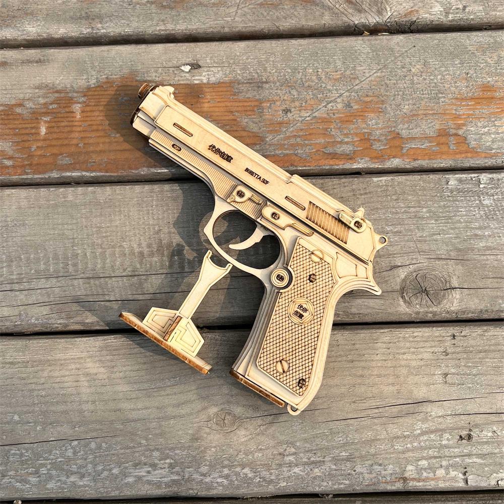 Beretta M92F Wooden Model Pistol - Tophatter Daily Deals