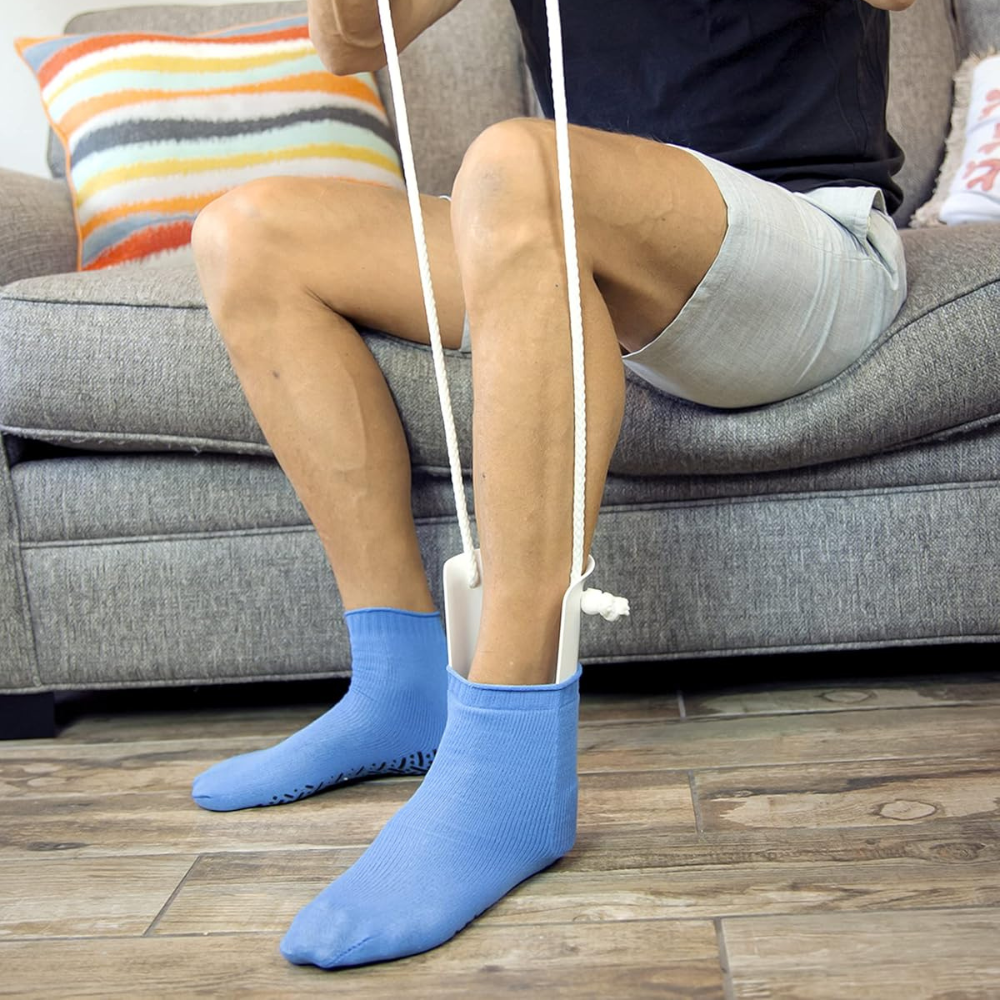 Sock Aid No Bend Dressing Device Lightweight Travel - Tophatter Daily Deals
