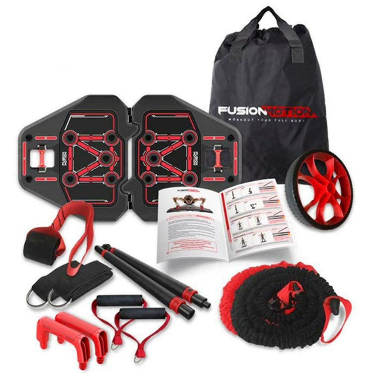 Portable Home Gym Equipment - All-In-One Portable Home Gym Full Body Workout Equipment Exercise & Fitness - Tophatter Daily Deals