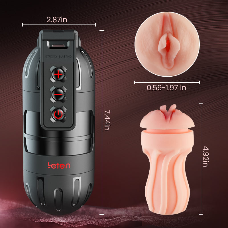 【Hot】Flash - 10 Vibrating Male Masturbator Stroker With Voice Mode, APP Control Masturbation Cup - Tophatter Daily Deals