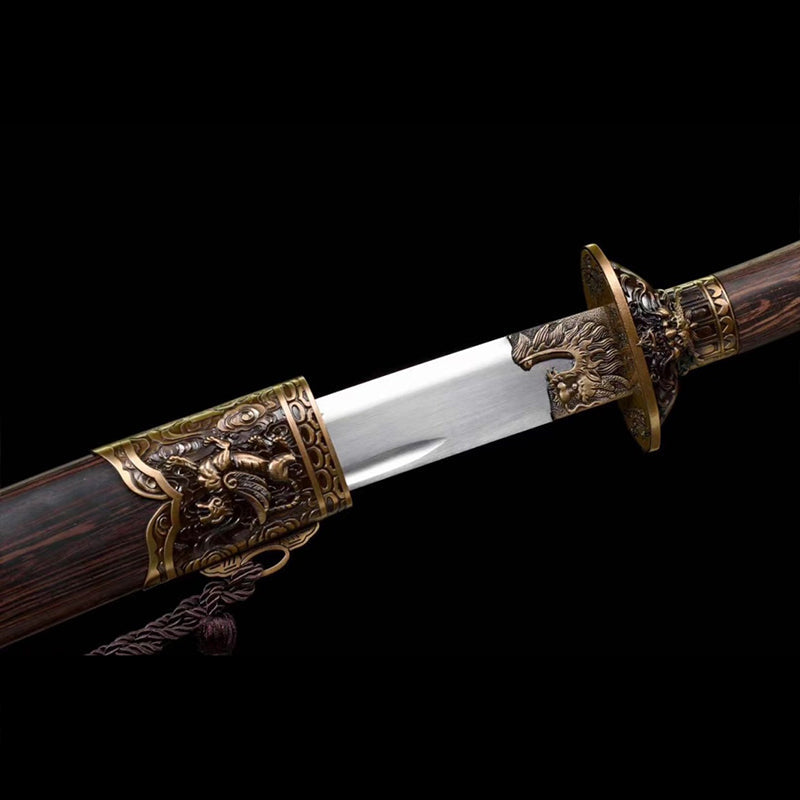 Handmade Tiger High Manganese Steel Chinese Sword - Tophatter Daily Deals