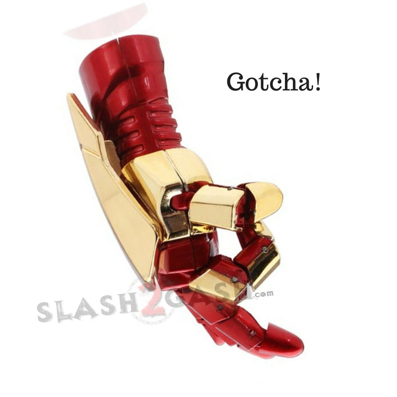 Iron Man USB Flash Drive 2.0 Moveable Hand w/ LED Light 16gb Memory Stick 16GB 2.0 Right Hand USB Flash Drive - Tophatter Daily Deals