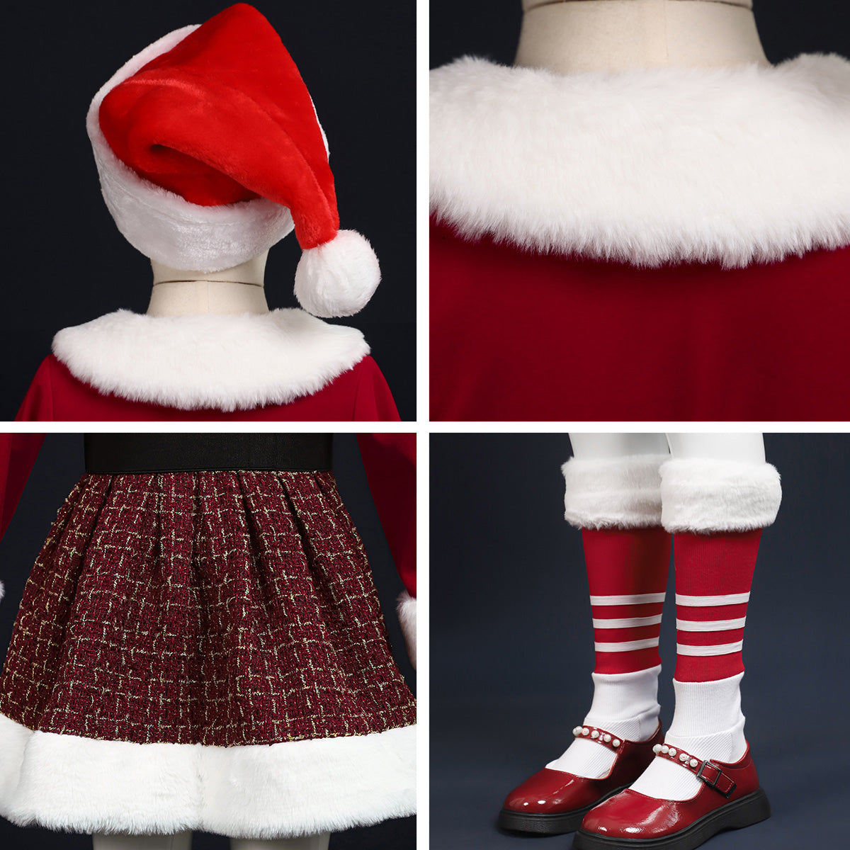 Kids Size Christmas Special! ! ! Cute Magic Sparkling Christmas Dress Cosplay Costume Costume - Tophatter Daily Deals