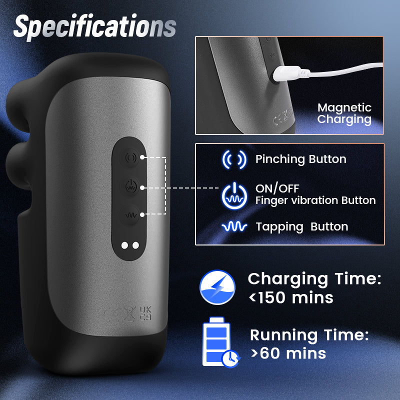 Acmejoy - Evans 10 Pinch Beating Finger Vibrations Penis Vibrator Male Glans Trainer Penis Vibrators - Tophatter Daily Deals