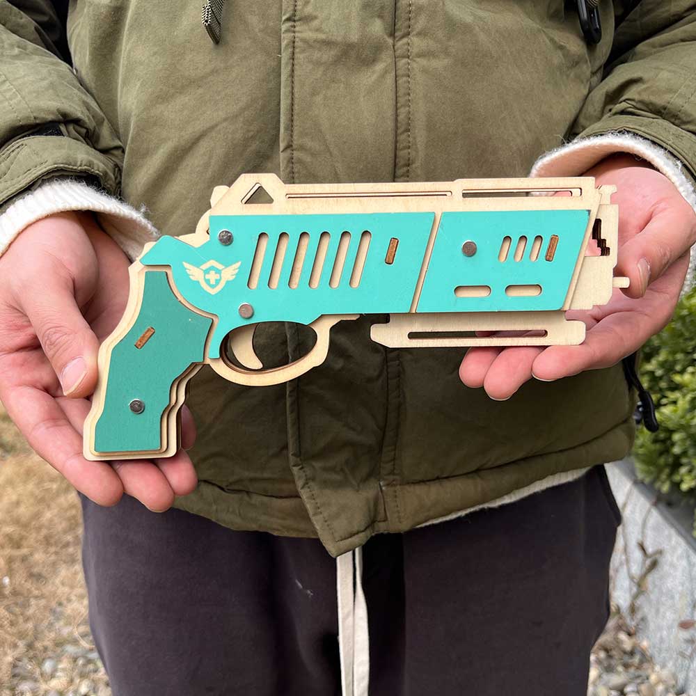 Hunting Eagle 3D Wooden Rubber Band Gun Model Kit - Tophatter Daily Deals