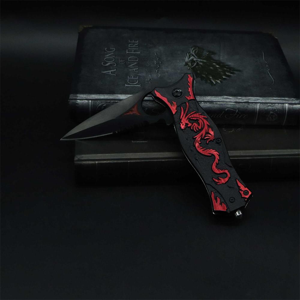 Dragon Totem Skeleton Folding Knife - Tophatter Daily Deals