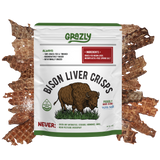 Bison Liver Crisps - 100% Grass-Fed/Finished Plain 1 Pack Health & Wellness - Tophatter Daily Deals
