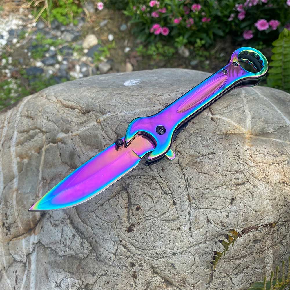 Spanner Folding Knife Cool Camping Knife - Tophatter Daily Deals