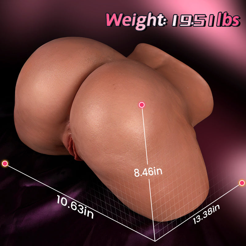 Kalista - Brown Sex Toys for Men Orgasm Life-Sized Pussy Ass Realistic Butt 19.51 Lbs Masturbators - Tophatter Daily Deals