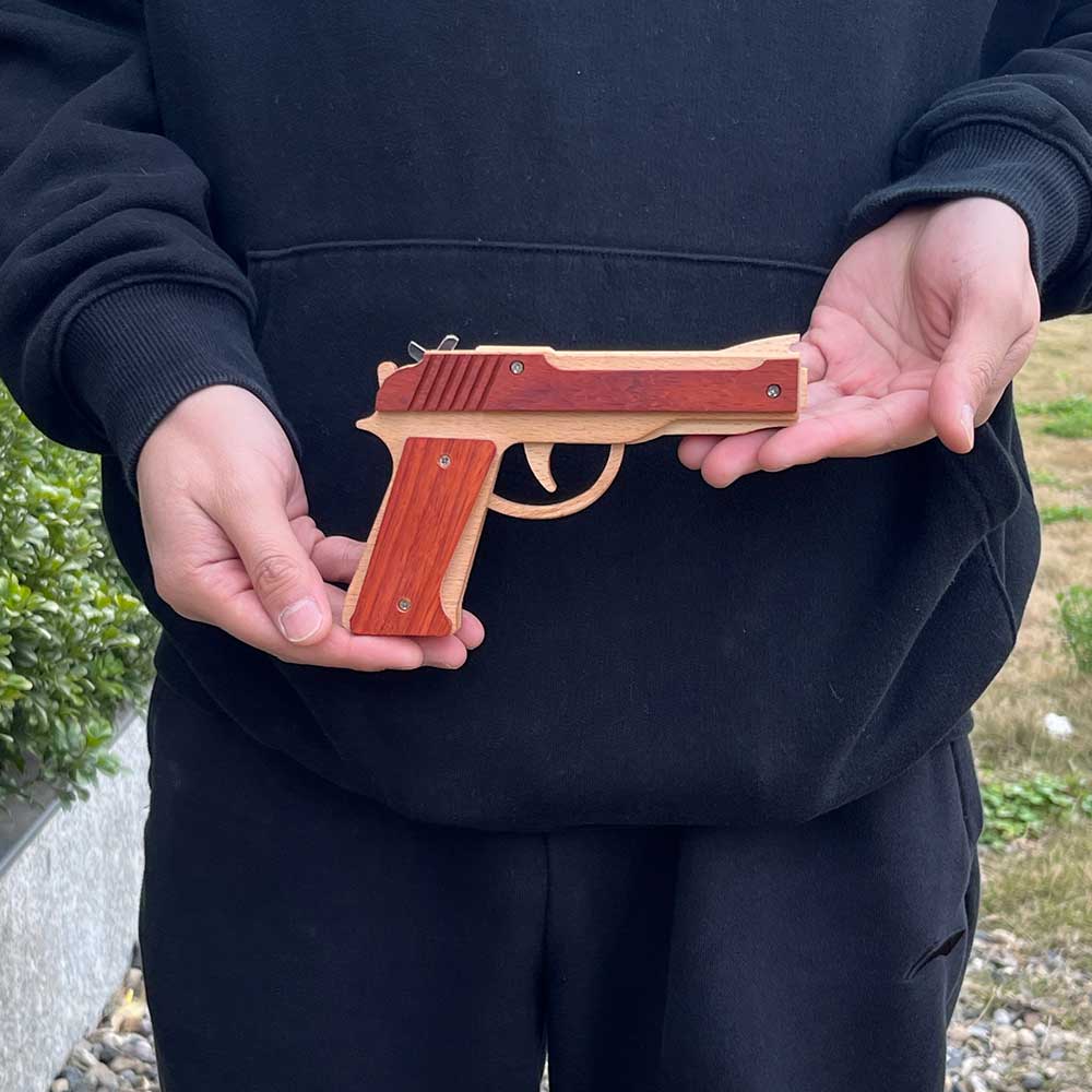 Wooden M9 Replica Rubber Band Gun - Tophatter Daily Deals