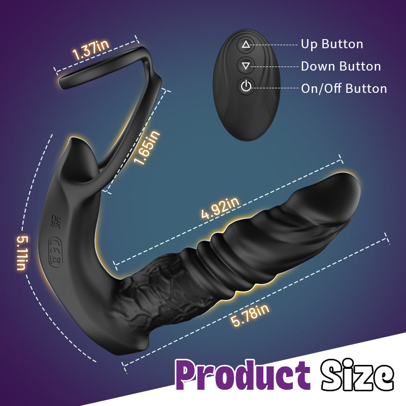AcmeJoy - Bluetooth Thrusting Prostate Massager Anal Toys - Tophatter Daily Deals