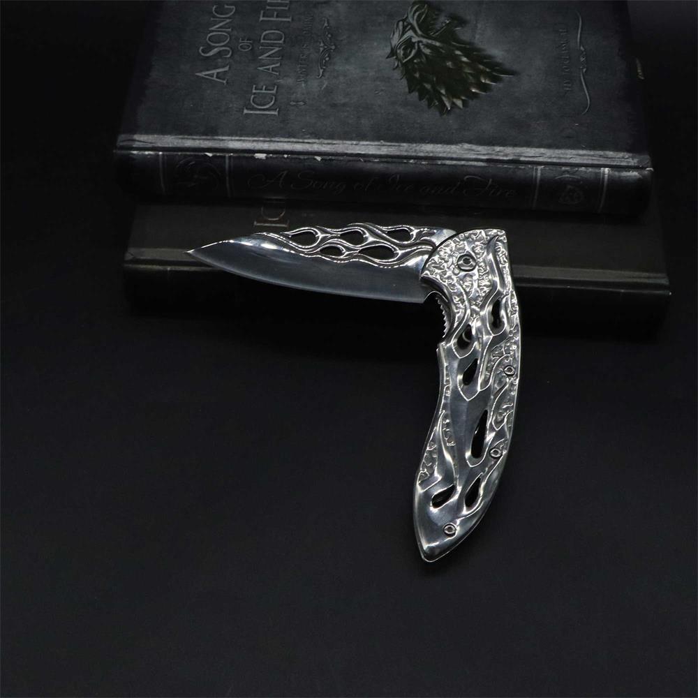 Fantastic Flame Shape Folding Knife - Tophatter Daily Deals