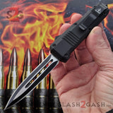 S2G Tactical Small 7" OTF Bullet HK Automatic Knife - 440c Double Edge Double Edge Plain Knife-OTF - Tophatter Daily Deals