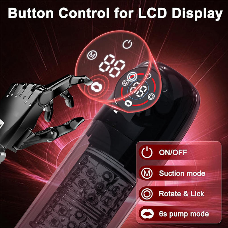 Poseidon - 7 Sucking Rotating Licking Male Stroker Bath Masturbator Masturbation Cup - Tophatter Daily Deals