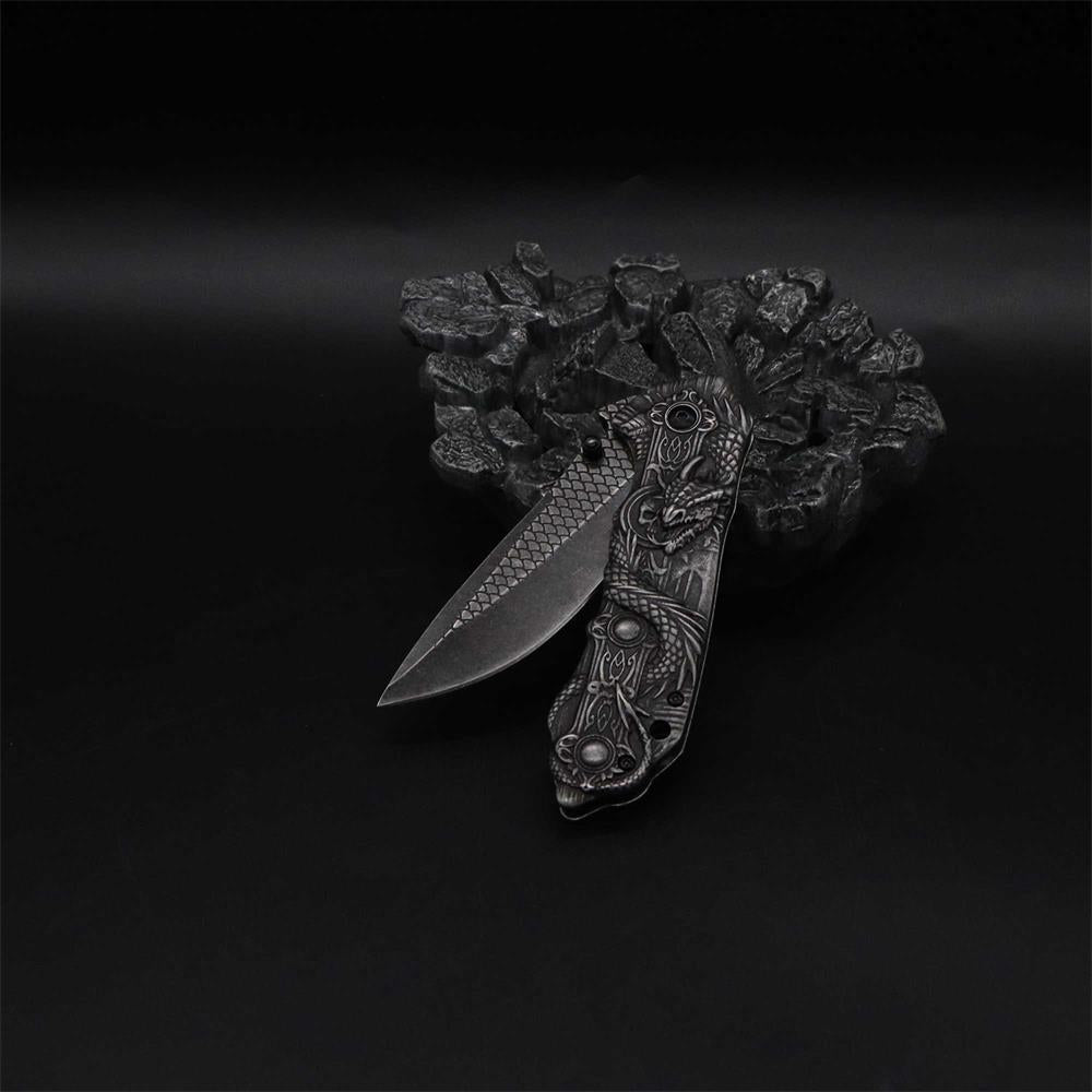 Evil Dragon Sculpture Knife Folding Knife - Tophatter Daily Deals