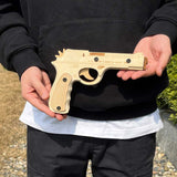 Assembled Beretta Wooden Rubber Band Gun Model Kit - Tophatter Daily Deals