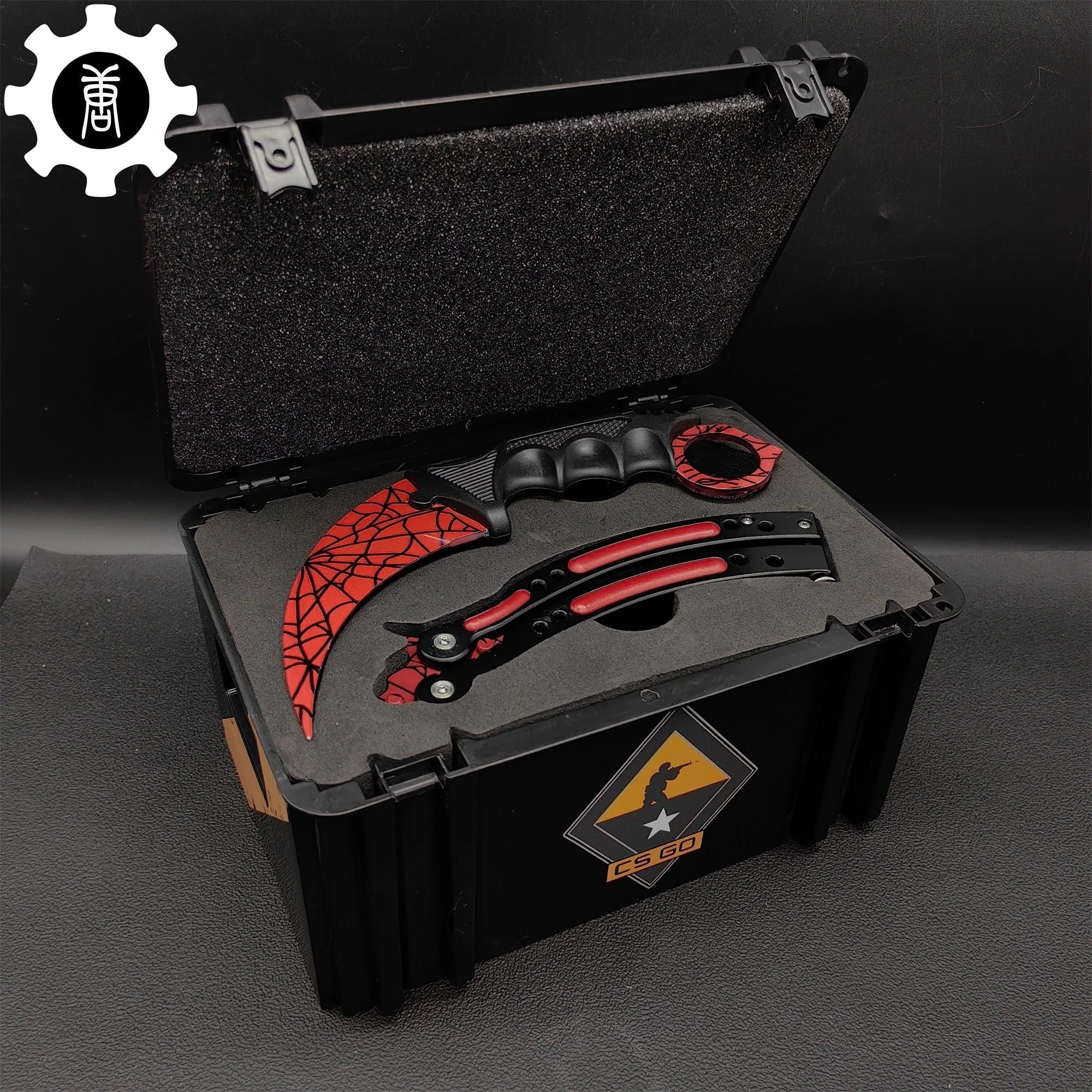 Black Gamma Weapon Case Blunt Blade Karambit & Balisong Gift Box - Tophatter Daily Deals