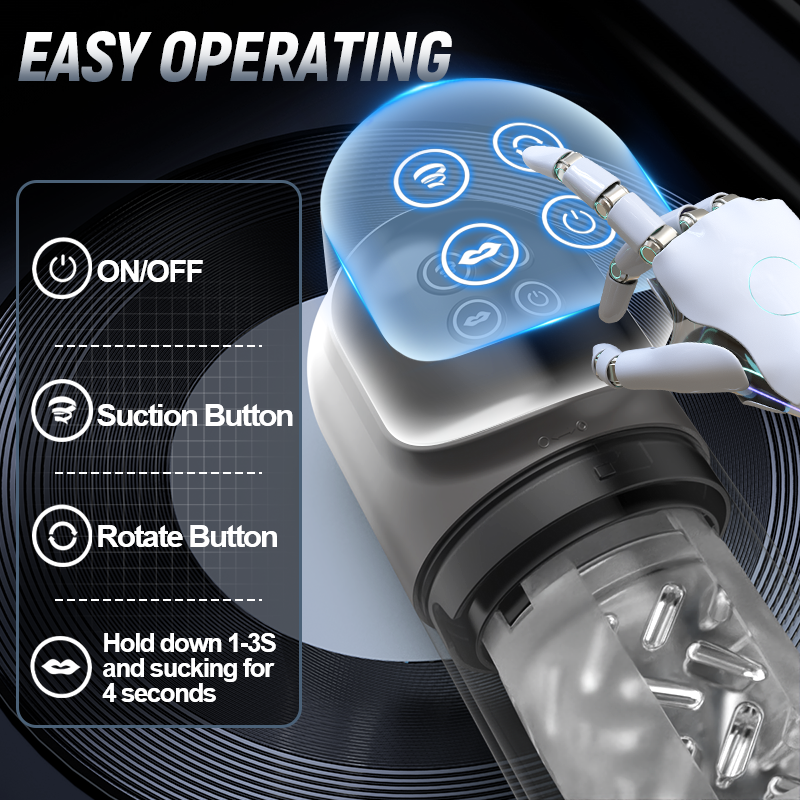 Ariel - Acmejoy Sucking Rotating Male Stroker Masturbator Masturbation Cup - Tophatter Daily Deals