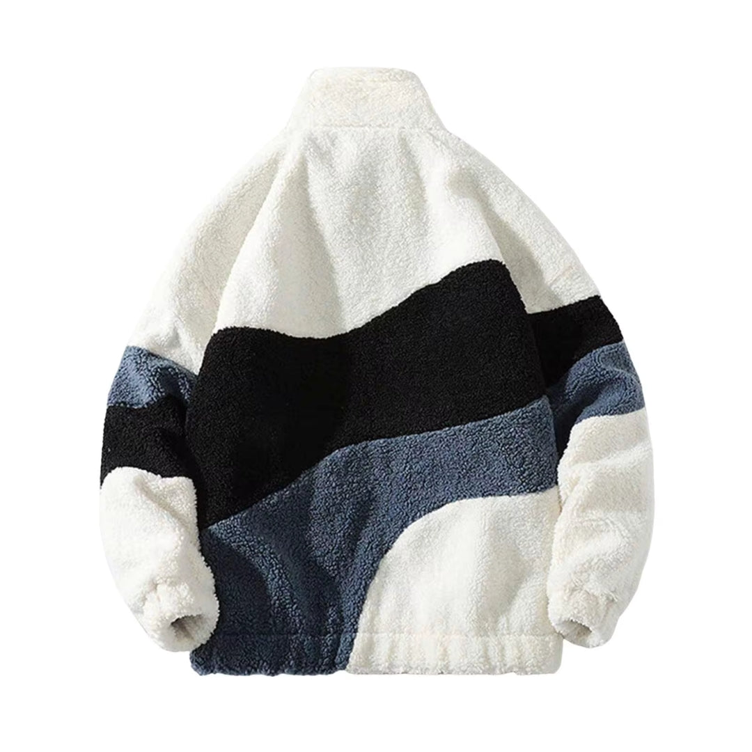 Warm Relaxed Men’s Jacket - Bomber, Sherpa Fleece, Winter - Tophatter Daily Deals