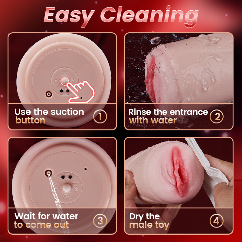 Acmejoy - Realistic Vagina Sucking Vibrating Male Stroker Masturbator Masturbation Cup - Tophatter Daily Deals