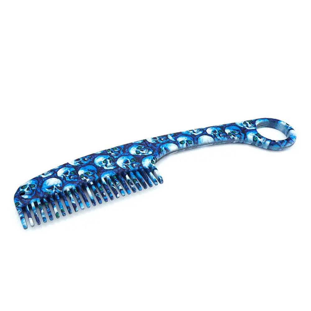 Concealed Comb Knife - Women's Self-Defense Tool Blue Skeleton - Tophatter Daily Deals