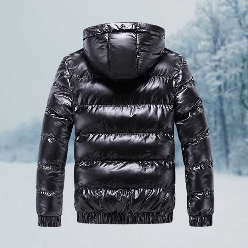 Windproof Men’s Puffer Jacket – Quilted Insulated Shell - Tophatter Daily Deals