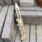 6 Cool Wooden Knife Model Kit 3D Blade Puzzle Toy - Tophatter Daily Deals