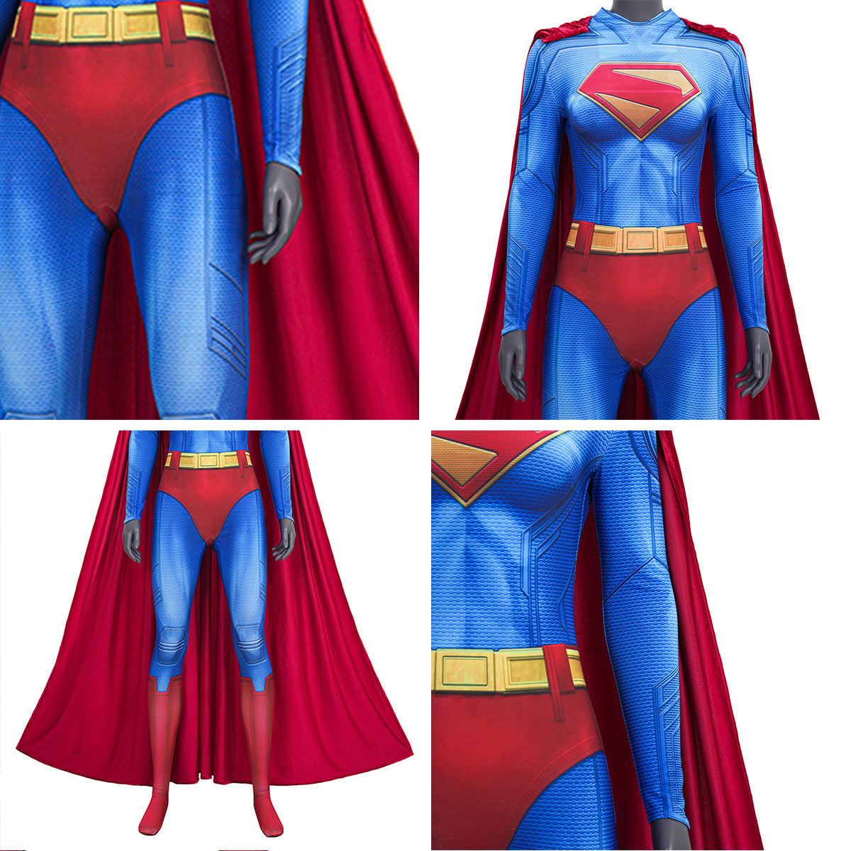 Superheroine Super Woman Jumpsuit Cosplay Costume Costume - Tophatter Daily Deals