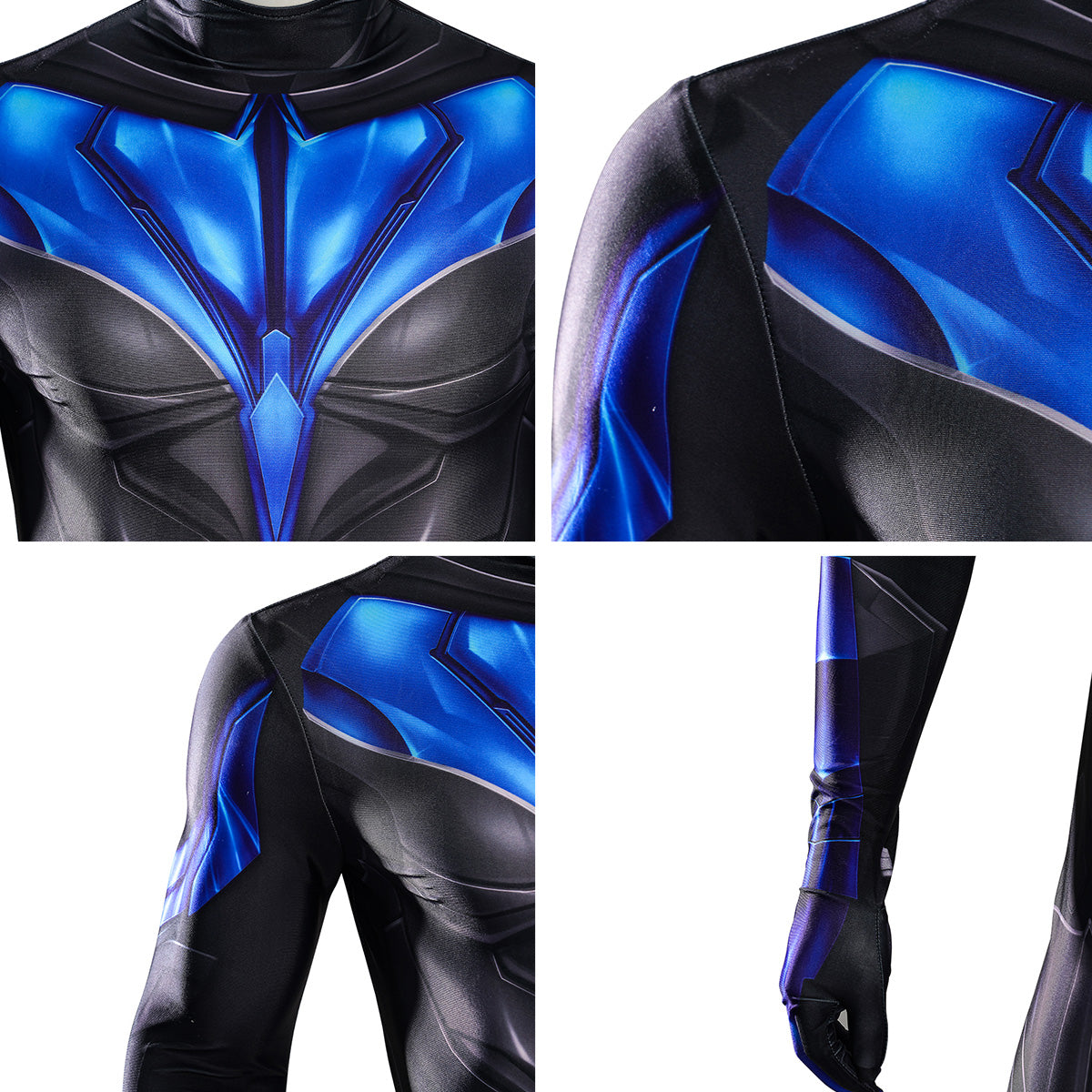 Halloween TT Nightwing Jumpsuit Cosplay Costume Costume - Tophatter Daily Deals