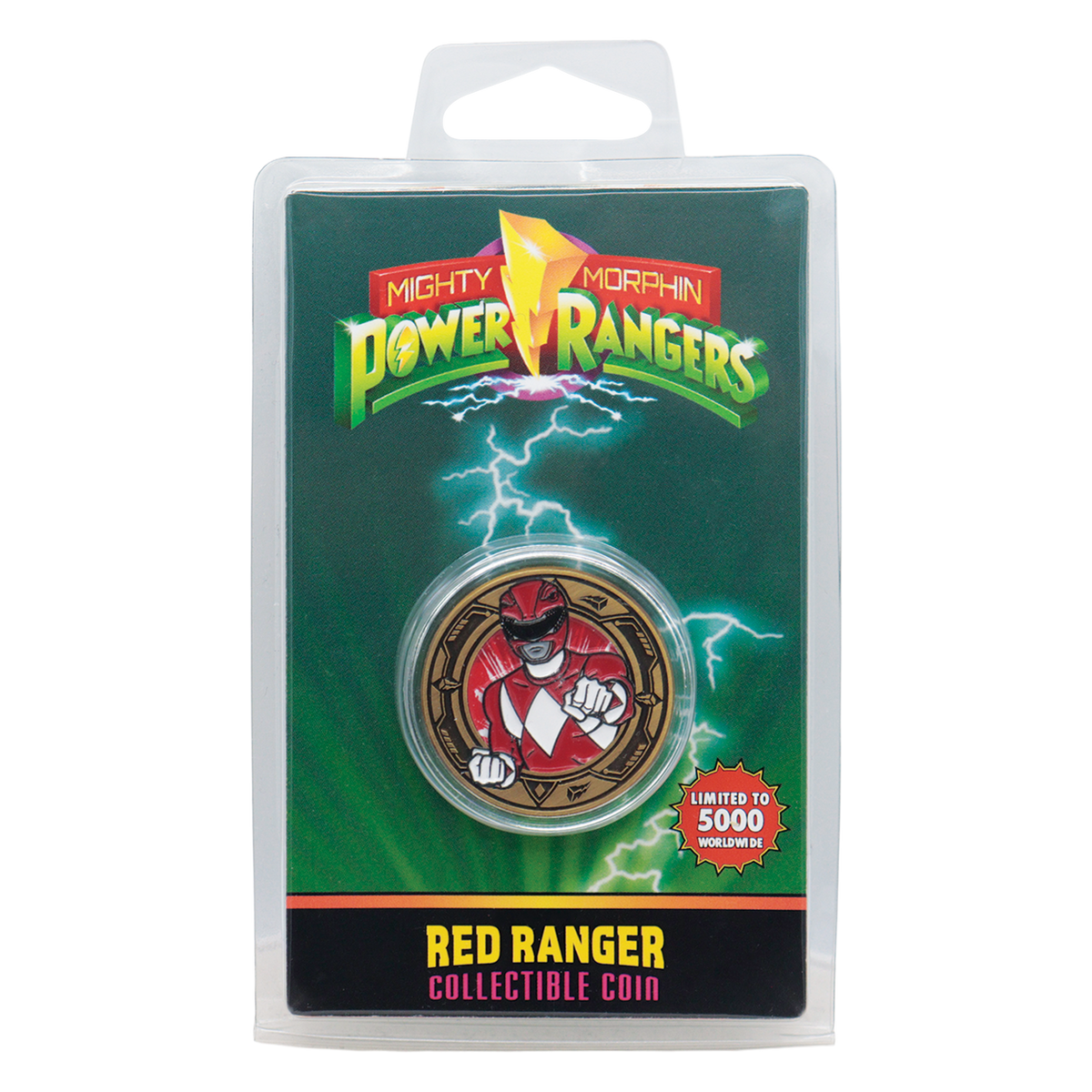 Power Rangers – Limited Edition Red Ranger Coin Replica Coin - Tophatter Daily Deals