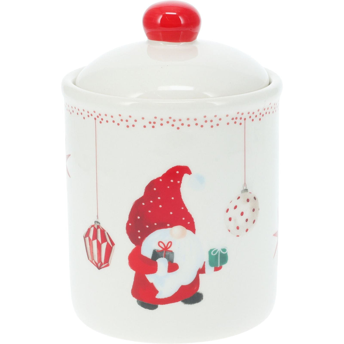 Gonk Christmas Storage Jar | Festive Gnome Kitchen Jar with Airtight Lid - 15cm Jar - Tophatter Daily Deals