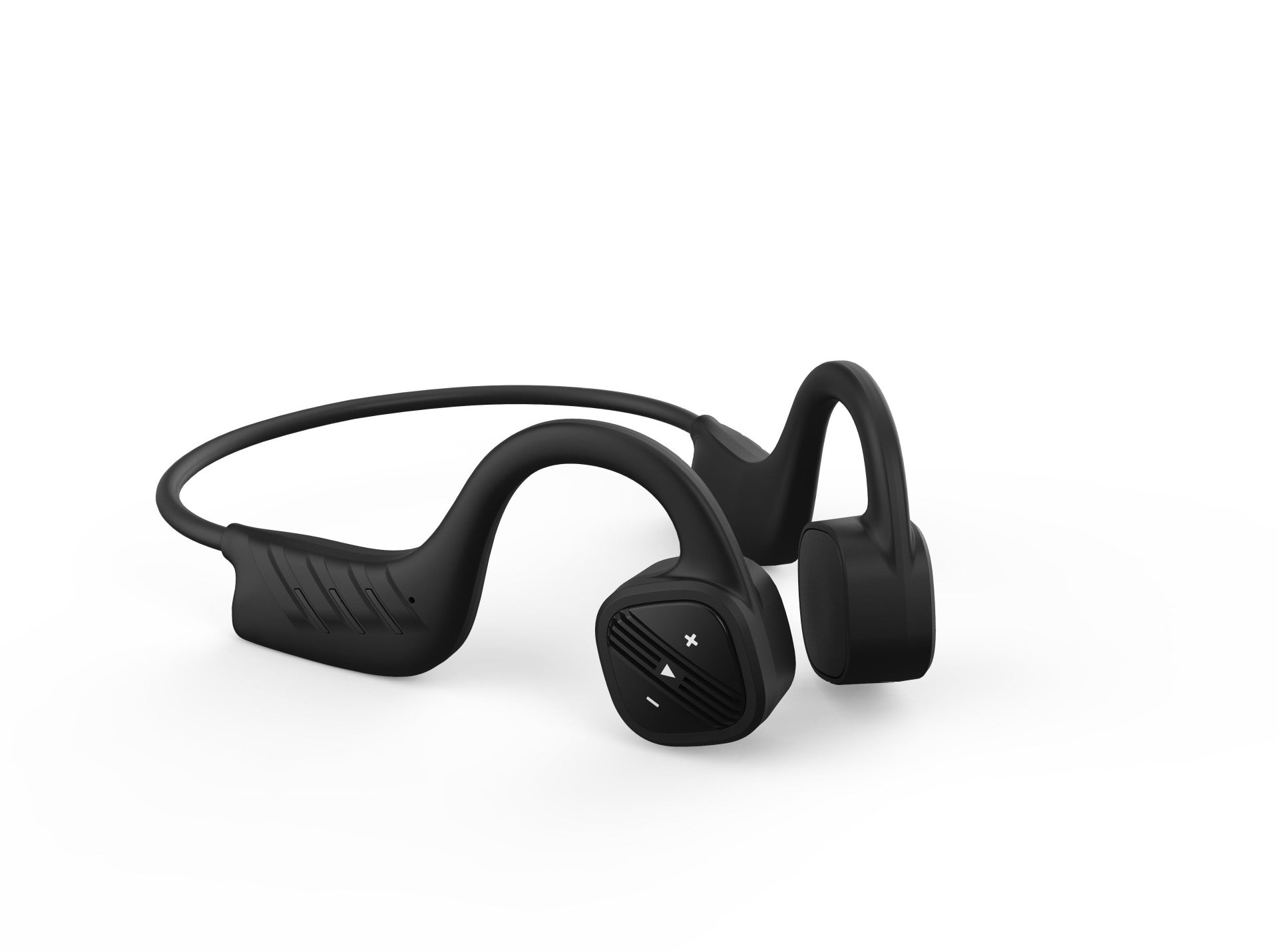 Bone Conduction Swimming IPX8 Waterproof Fitness Ear Headphones Black 8GB RAM 0 - Tophatter Daily Deals