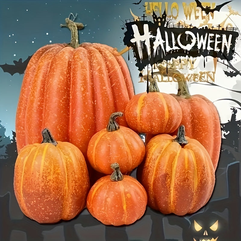 Halloween Pumpkin Decoration Set (7pcs) Halloween - Tophatter Daily Deals