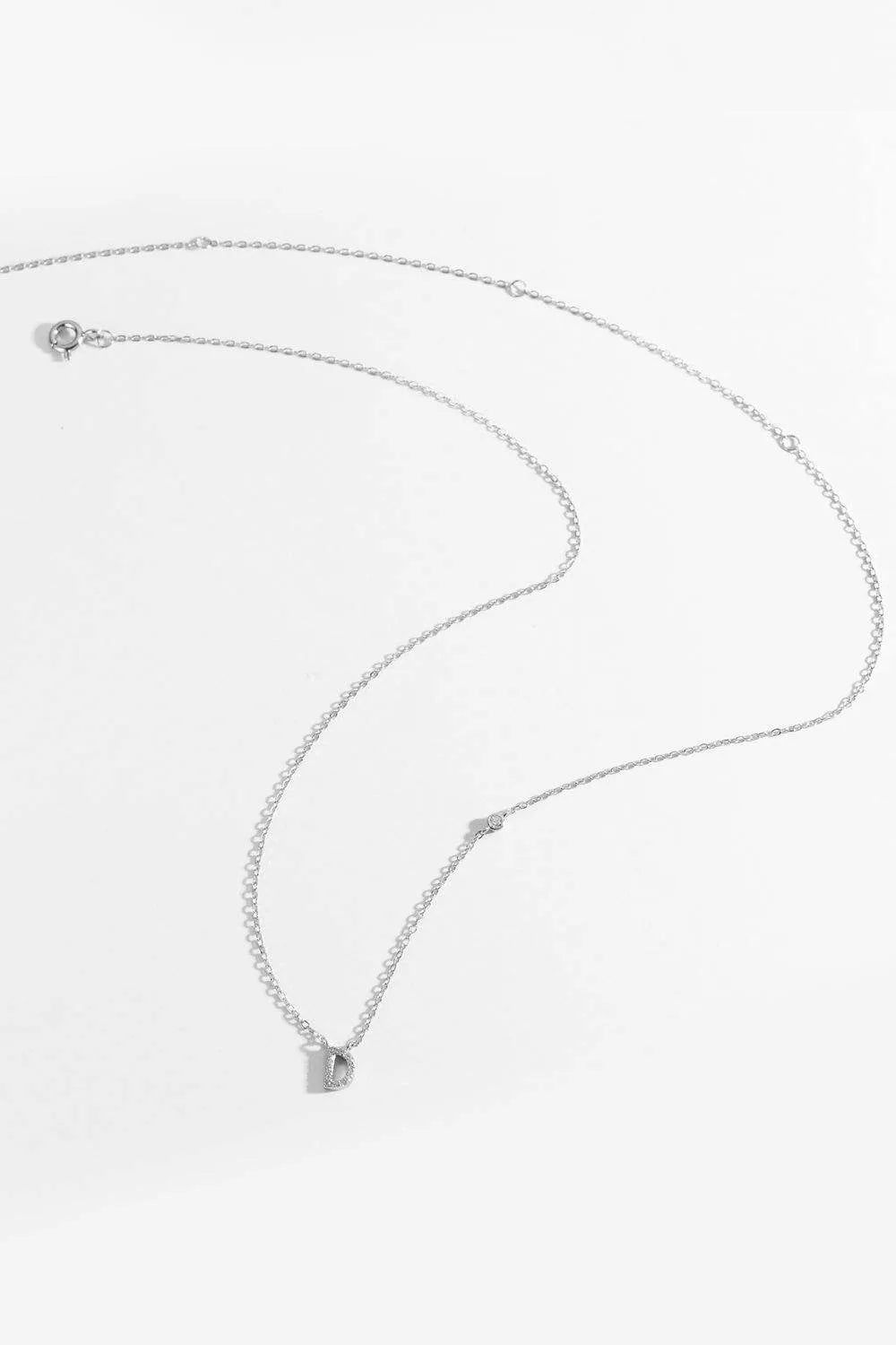 A To F Zircon 925 Sterling Silver Necklace Necklaces - Tophatter Daily Deals