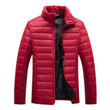Lightweight Men's Puffer Jacket - Quilted Cotton, Casual Red 3D Changing Face Moving Picture Frame - Tophatter Daily Deals