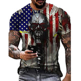 3D Printing Men's Breathable Crew Neck Short Sleeves 02Black 0 - Tophatter Daily Deals
