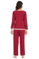 V-Neck Top and Pants Lounge Set Loungewear Sets - Tophatter Daily Deals