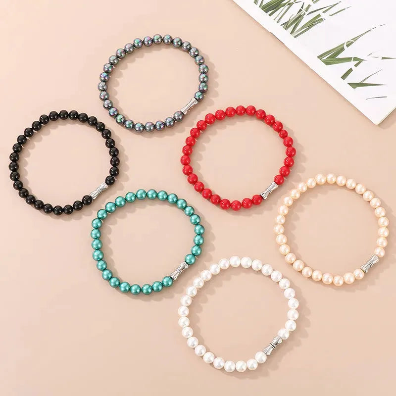 Stainless Steel Shell Pearl Bead Bracelet Bracelets - Tophatter Daily Deals