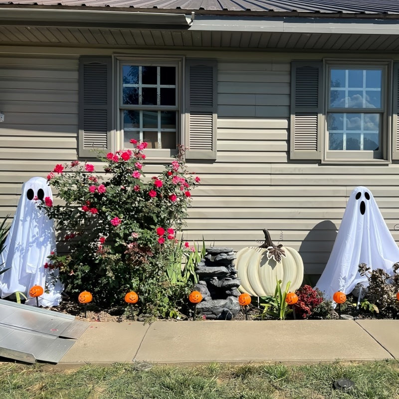 Ghost Halloween Porch Decorations Glowing Lawn Set 2025 3D Changing Face Moving Picture Frame - Tophatter Daily Deals