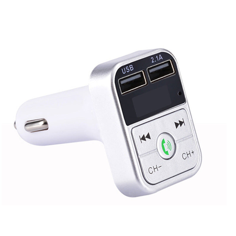 B2 car MP3 Bluetooth hands-free Silver 0 - Tophatter Daily Deals