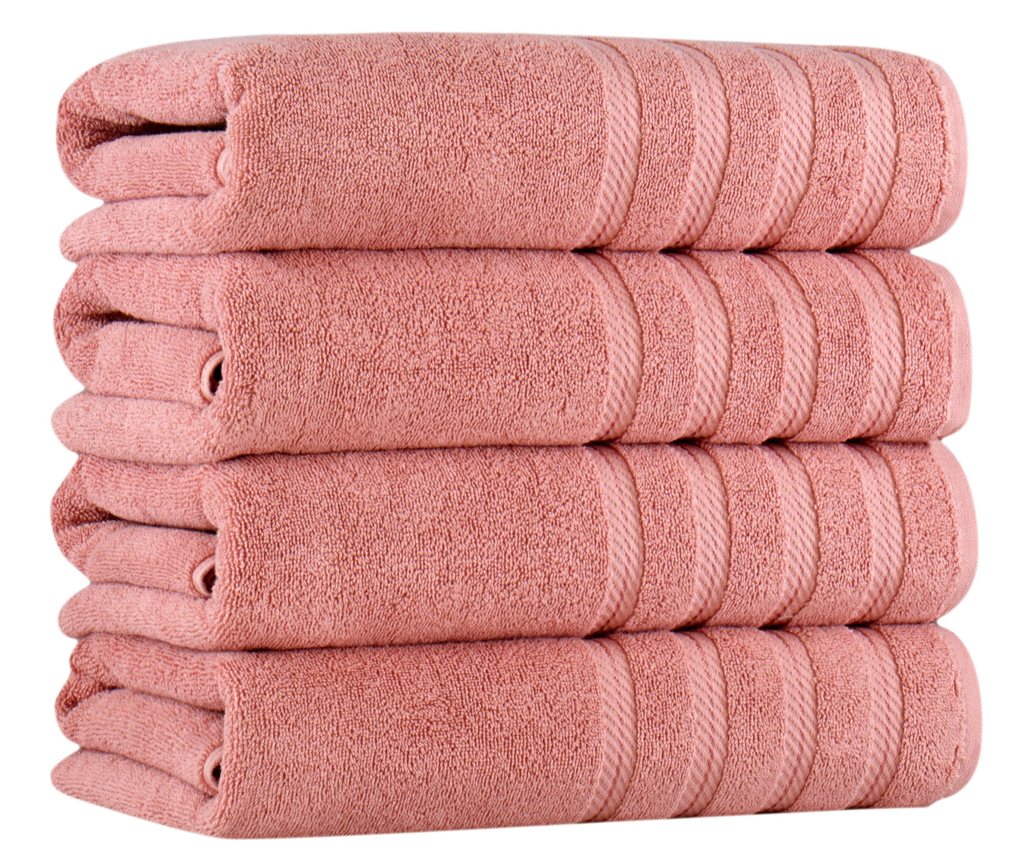 Antalya Turkish Cotton Luxury Bath Towels Set - 4 Pieces Bath Towel - Tophatter Daily Deals