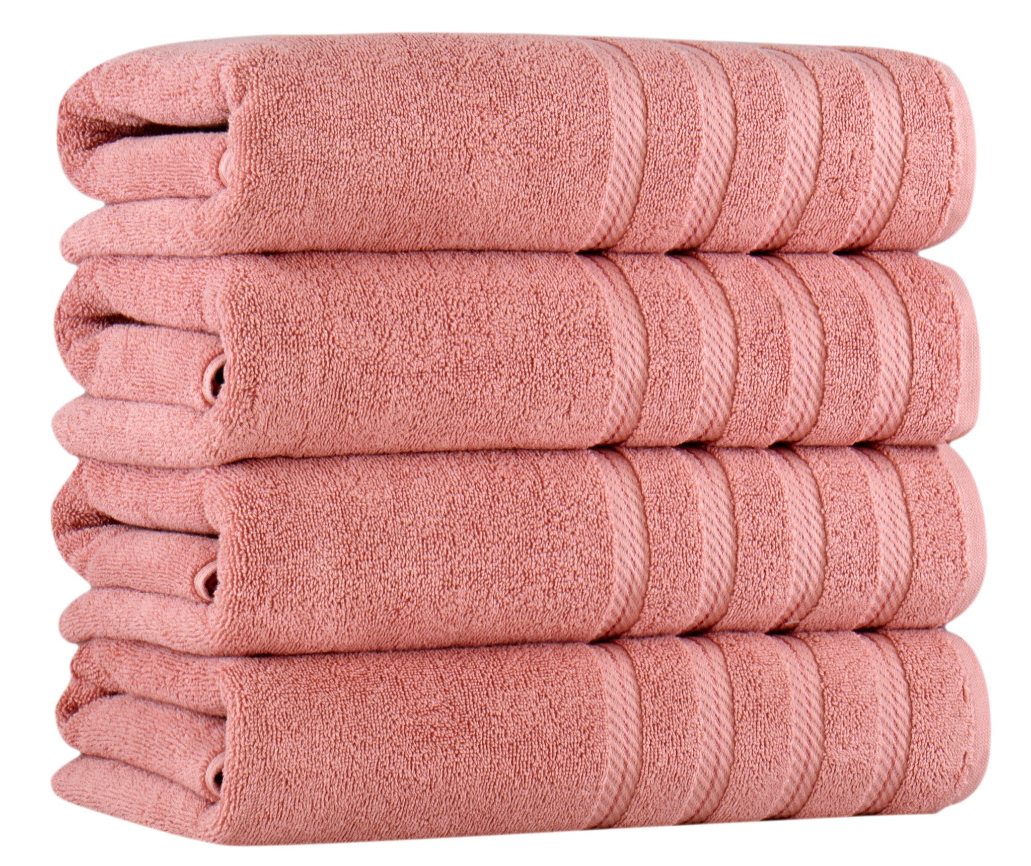 Antalya Turkish Cotton Luxury Bath Towels Set - 4 Pieces Bath Towel - Tophatter Daily Deals
