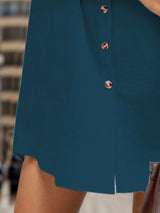 Pocketed Button Up Short Sleeve Dress Casual Dresses - Tophatter Daily Deals
